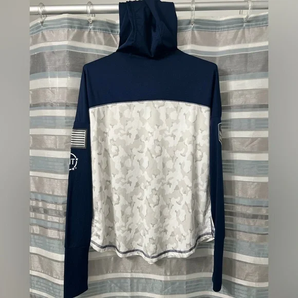 Michigan Wolverines Military Appreciation Arctic Camo Hoodie Long Sleeve Shirt - Picture 8 of 10